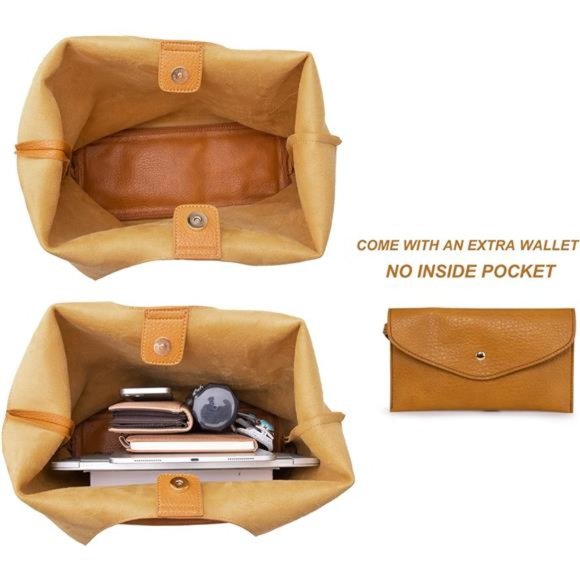 West Slouchy Hobo Bags for Women Soft Designer Shoulder Purses Ladies Top Handle - Picture 5 of 6